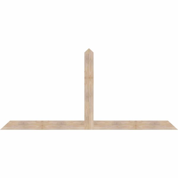 Ekena Millwork Portland Smooth Timber Gable Bracket, Douglas Fir, 108"W x 49"H x 1 1/2"D x 5 1/2"F, 11/12 Pitch GBW108X49X0206POR00SDF - main